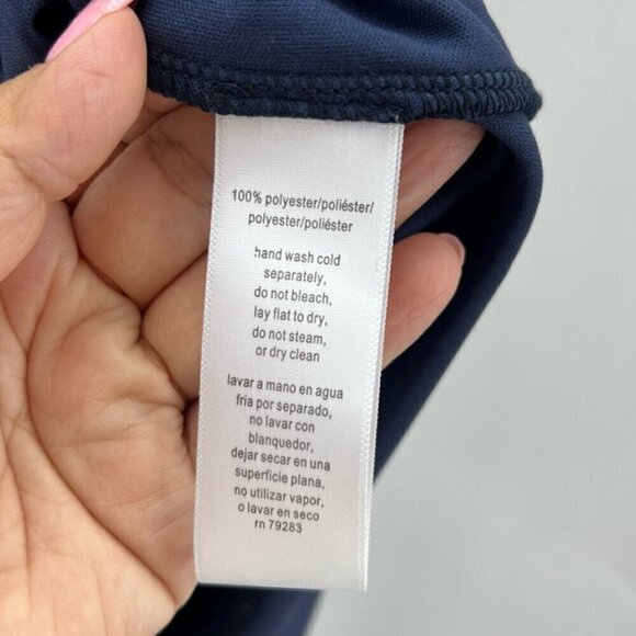 Alex Evenings - Women's Long Cold Shoulder Dress - Navy Blue. Size: 12. NWT - Picture 8 of 16